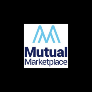 Mutual Marketplace logo: blue stylized M above the company name in dark blue text on white background.